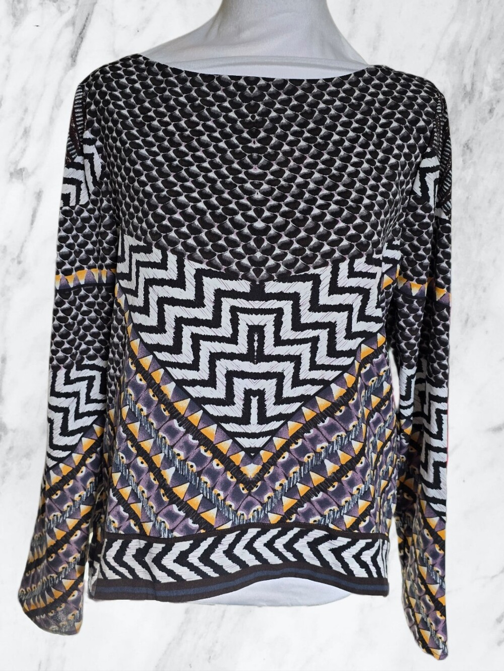 Hale Bob Geometric Blouse